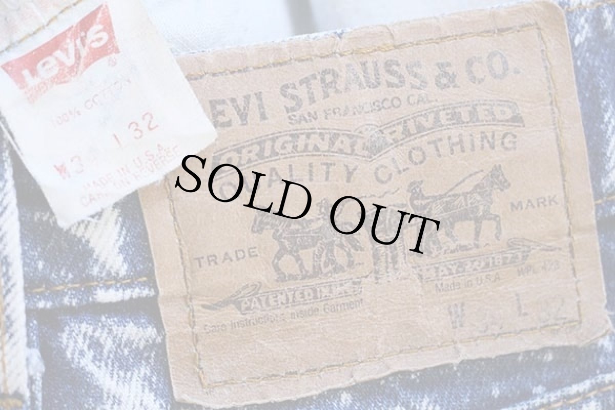 画像6: 90s USA製 Levi'sリーバイス 550 ケミカルウォッシュ デニムパンツ w34 L32★アシッド (6)