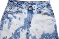 画像4: 90s USA製 Levi'sリーバイス 550 ブリーチ加工 デニムパンツ w32 L34 (4)