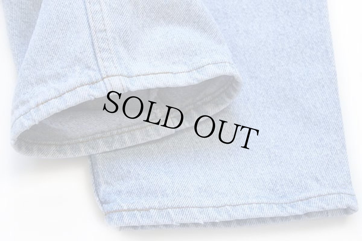 画像8: 90s USA製 Levi'sリーバイス 505 デニムパンツ アイスブルー w34★66 (8)