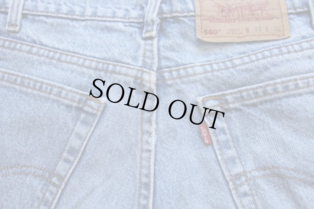画像5: 90s USA製 Levi'sリーバイス 560 デニムパンツ w33 L32★16 (5)