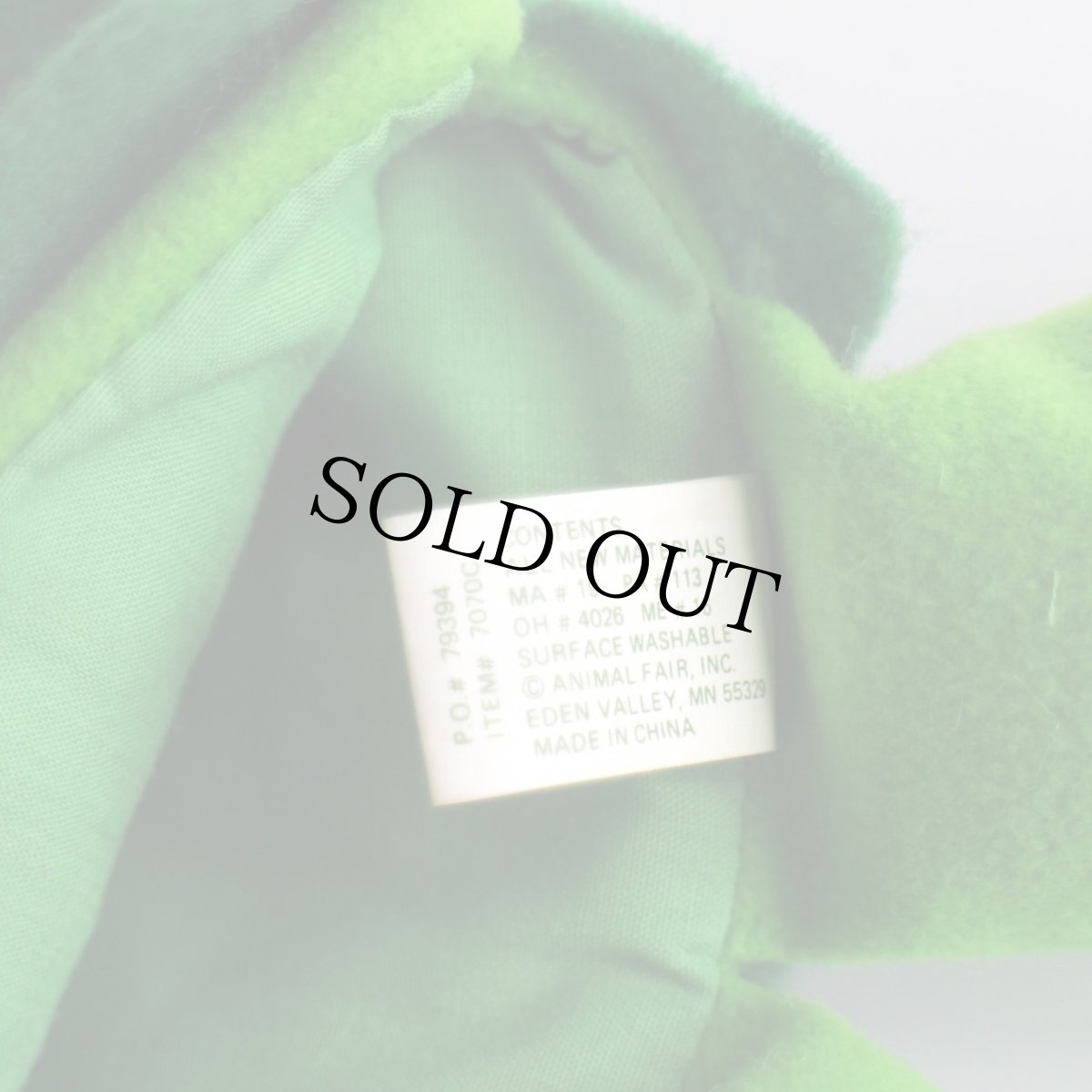 画像7: 90s グリーンジャイアント リトルスプラウト ハンドパペット ドール★ぬいぐるみ (7)