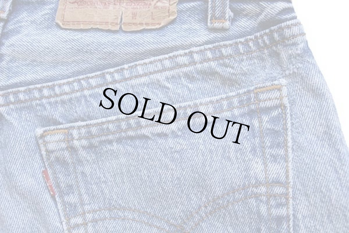 画像7: 80s USA製 Levi'sリーバイス 501 ケミカルウォッシュ デニムパンツ w29★アシッド (7)