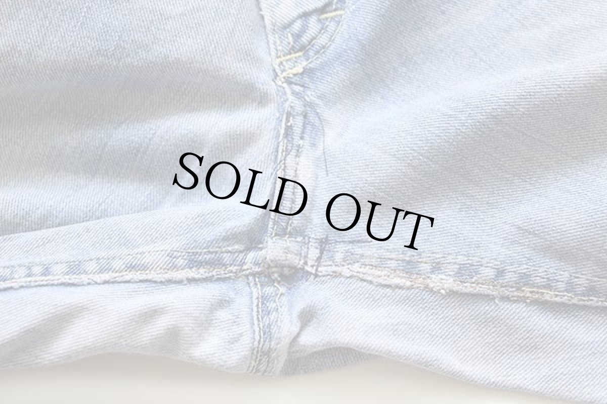 画像8: 70s Leeリー ダメージ フレア デニムパンツ カスタム w32 (8)