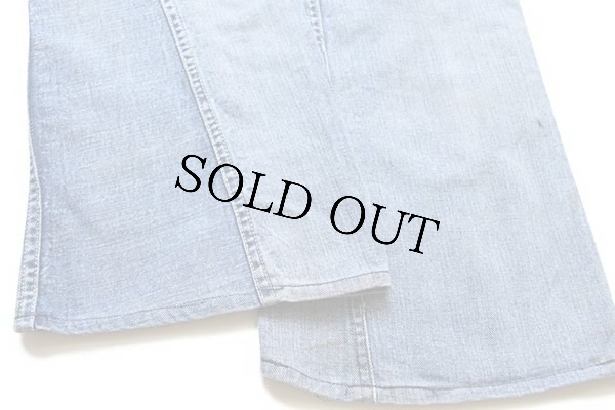 画像9: 70s Leeリー ダメージ フレア デニムパンツ カスタム w32 (9)