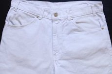 画像4: 80s カナダ製 Levi'sリーバイス フレア コットンツイルパンツ 白 w34 (4)