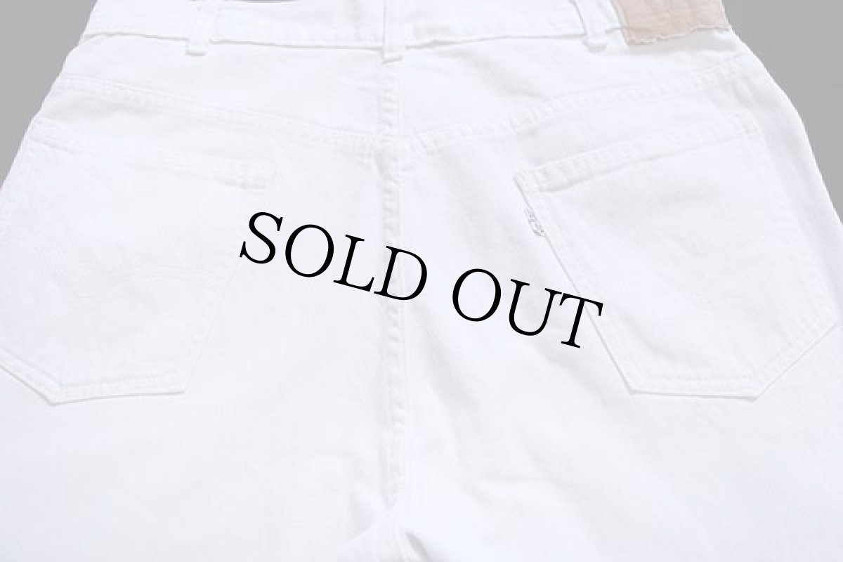 画像5: 80s カナダ製 Levi'sリーバイス フレア コットンツイルパンツ 白 w34 (5)