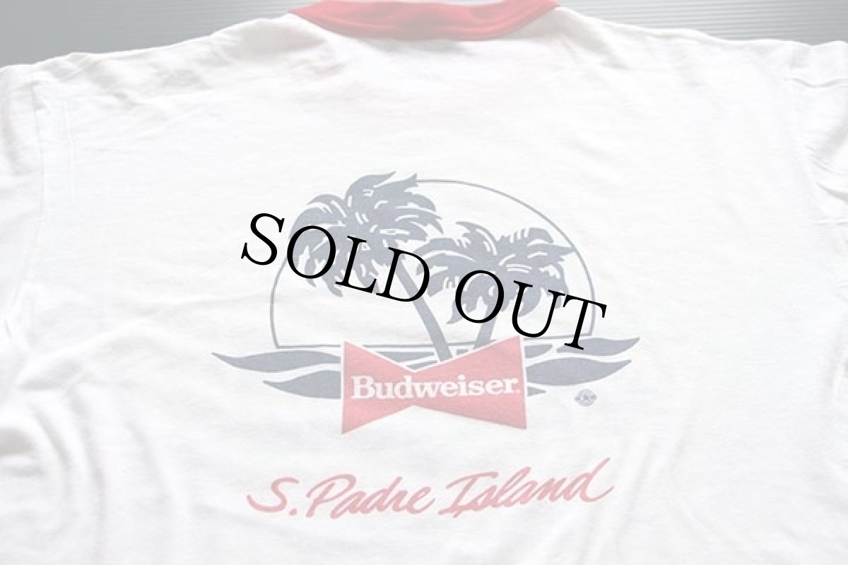 画像4: 80s USA製 BUD LIGHTバドライト Spuds MacKenzie 両面プリント リンガーTシャツ XL★Budweiserバドワイザー (4)