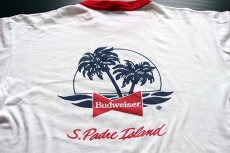 画像4: 80s USA製 BUD LIGHTバドライト Spuds MacKenzie 両面プリント リンガーTシャツ XL★Budweiserバドワイザー (4)