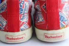 画像6: 80s Budweiserバドワイザー Bud KING OF BEERS 総柄 サイドテープ キャンバス スニーカー 8.5 (6)