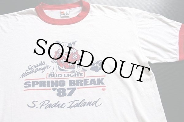 80s USA製 BUD LIGHTバドライト Spuds MacKenzie 両面プリント