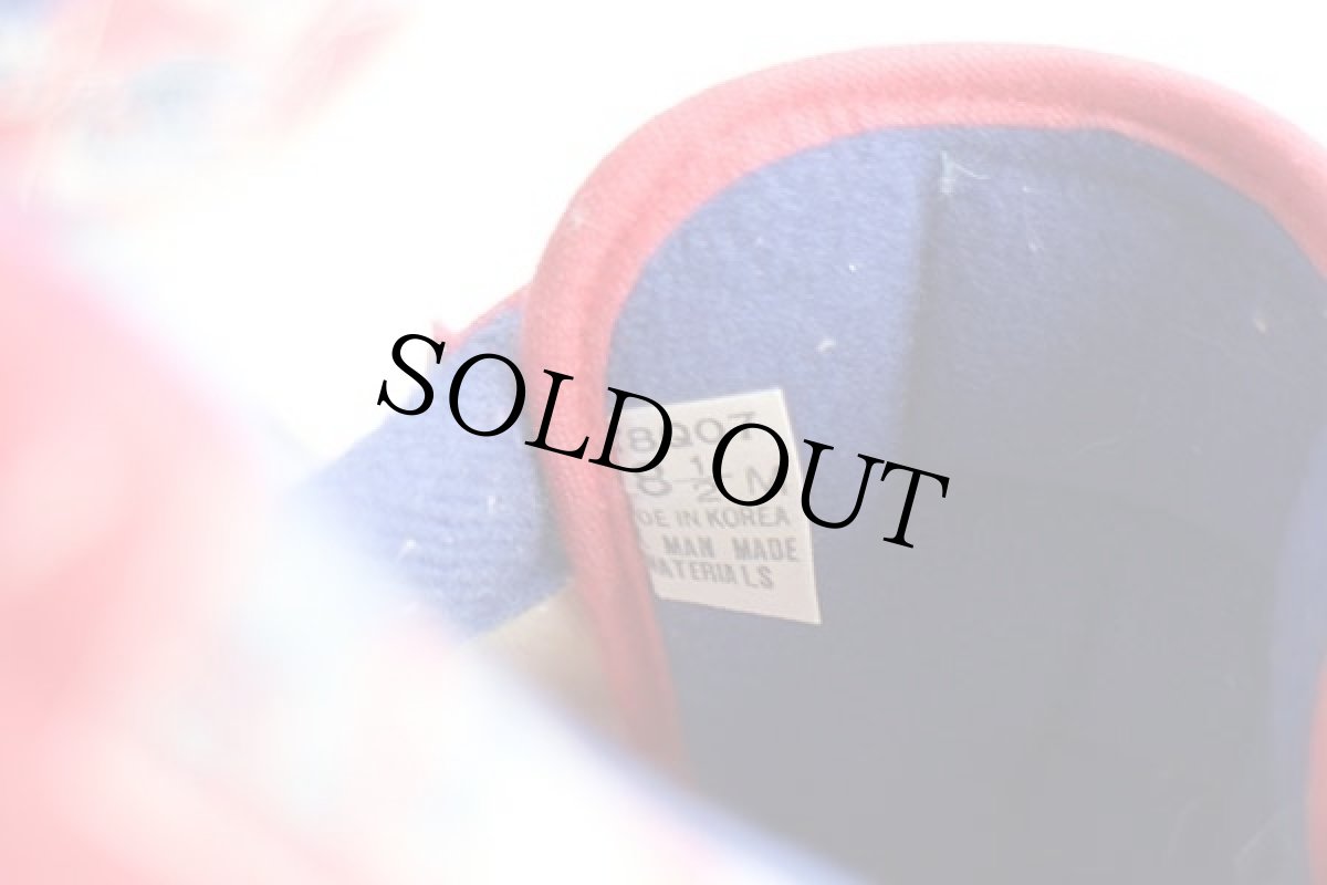 画像8: 80s Budweiserバドワイザー Bud KING OF BEERS 総柄 サイドテープ キャンバス スニーカー 8.5 (8)