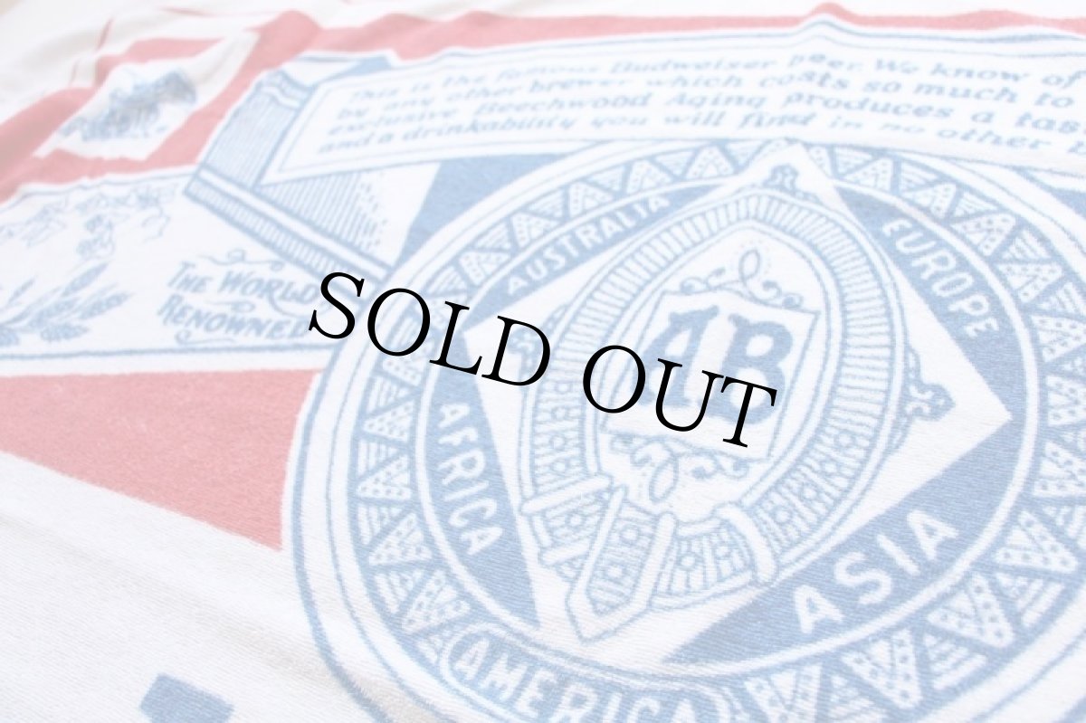 画像4: 80s Budweiserバドワイザー コットン タオルケット (4)