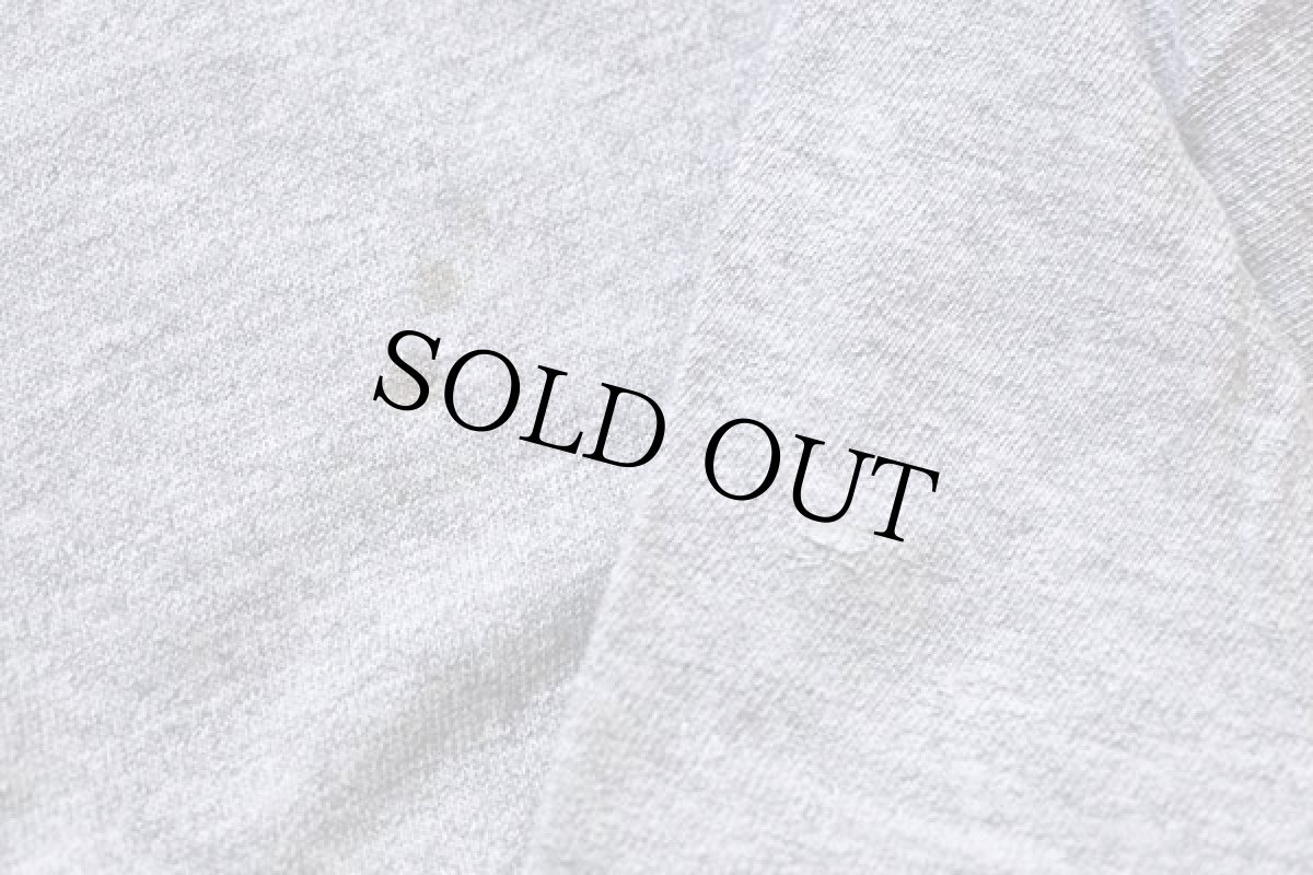 画像6: 70s USA製 Championチャンピオン WISCONSIN 染み込みプリント 88/12 Tシャツ 杢グレー L (6)