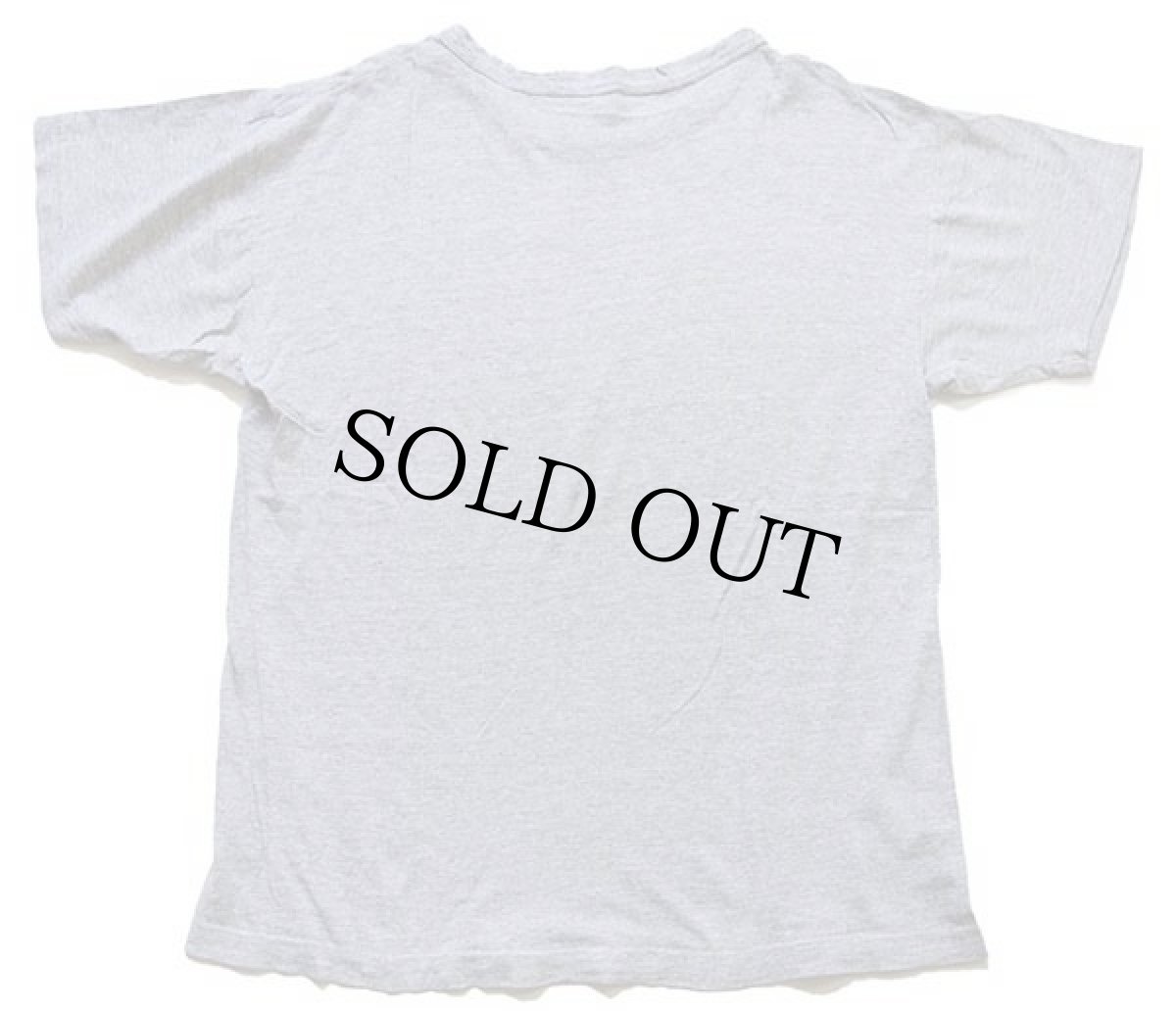 画像3: 70s USA製 Championチャンピオン WISCONSIN 染み込みプリント 88/12 Tシャツ 杢グレー L (3)