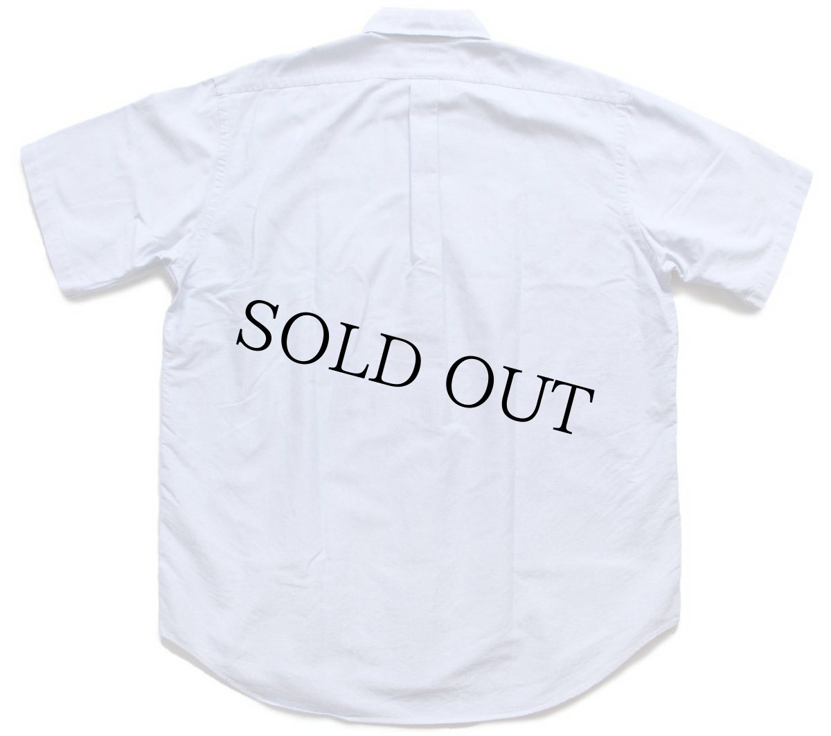 画像2: 90s ラルフローレン ワンポイント ボタンダウン 半袖 オックスフォード コットンシャツ サックス L (2)