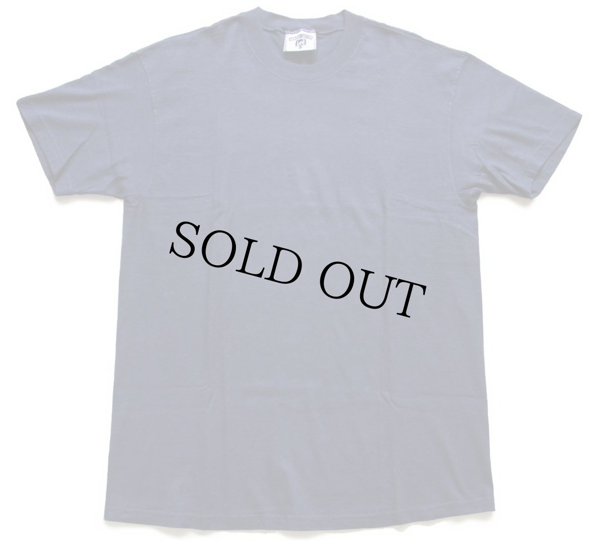 画像2: 90s USA製 Leeリー 無地 コットンTシャツ 紺 L (2)