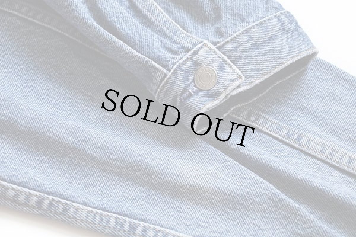 画像6: 90s USA製 GAPギャップ デニムジャケット 4ポケット L (6)