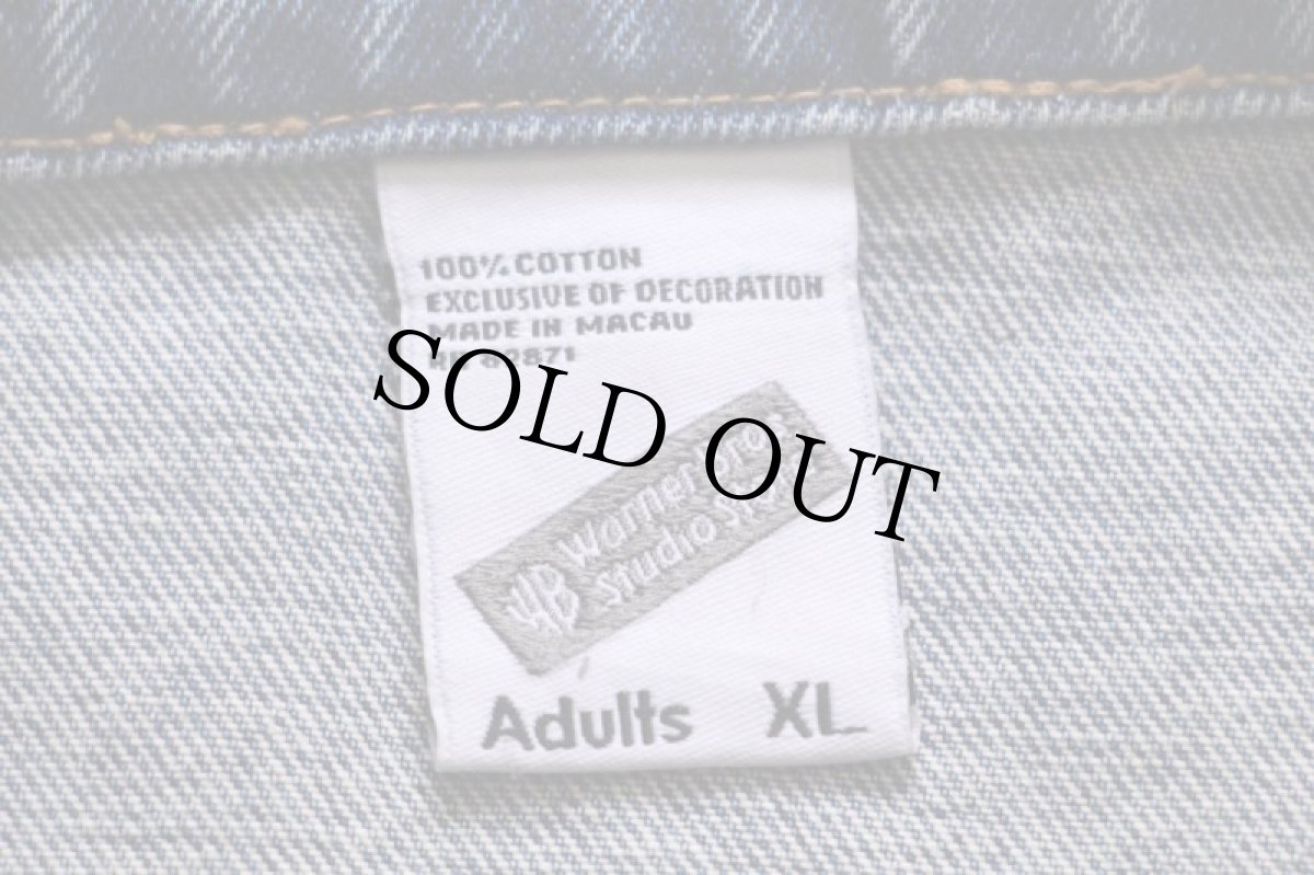 画像4: 90s Warner Bros LOONEY TUNES That's all folks! 刺繍 デニムジャケット XL (4)