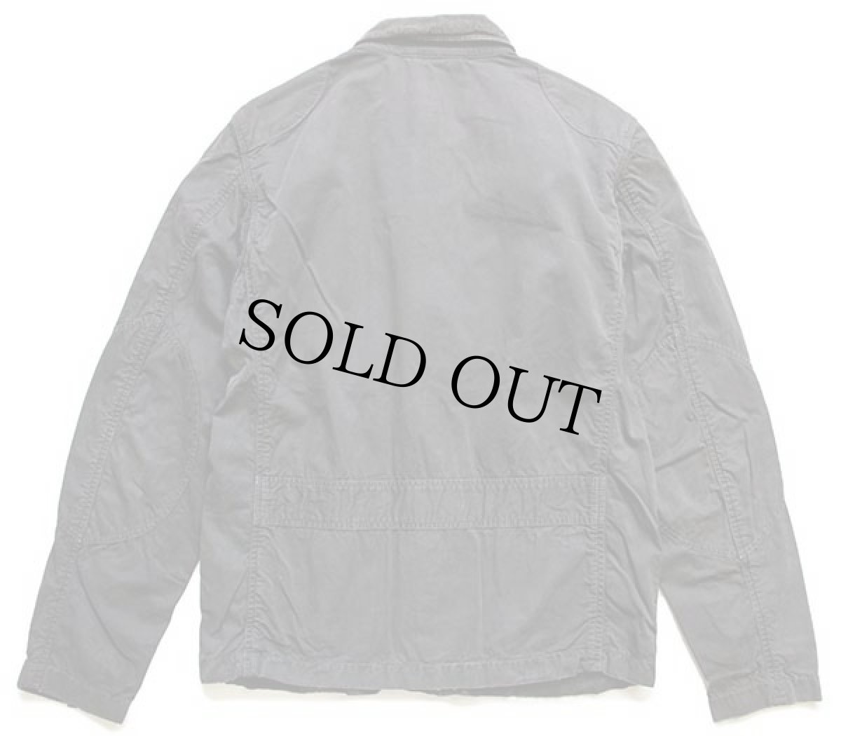 画像2: J.CREW A/22-PROPERTY G38 チンスト付き コットン カデットジャケット チャコールグレー S (2)