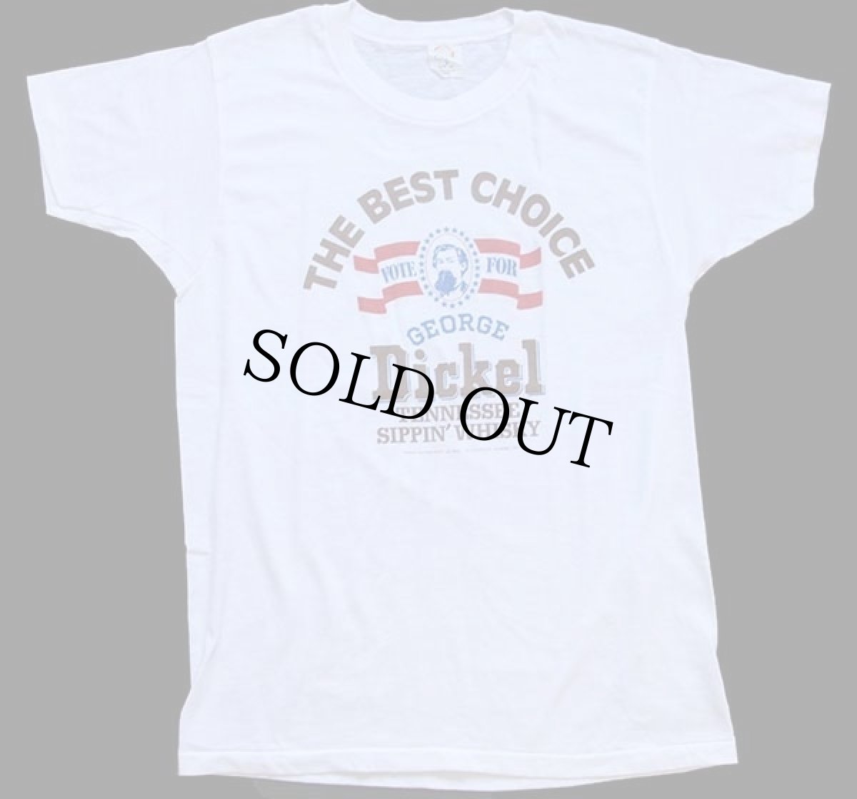 画像2: 80s USA製 GEORGE Dickel TENNESSEE SIPPIN' WHISKY Tシャツ 白 L (2)