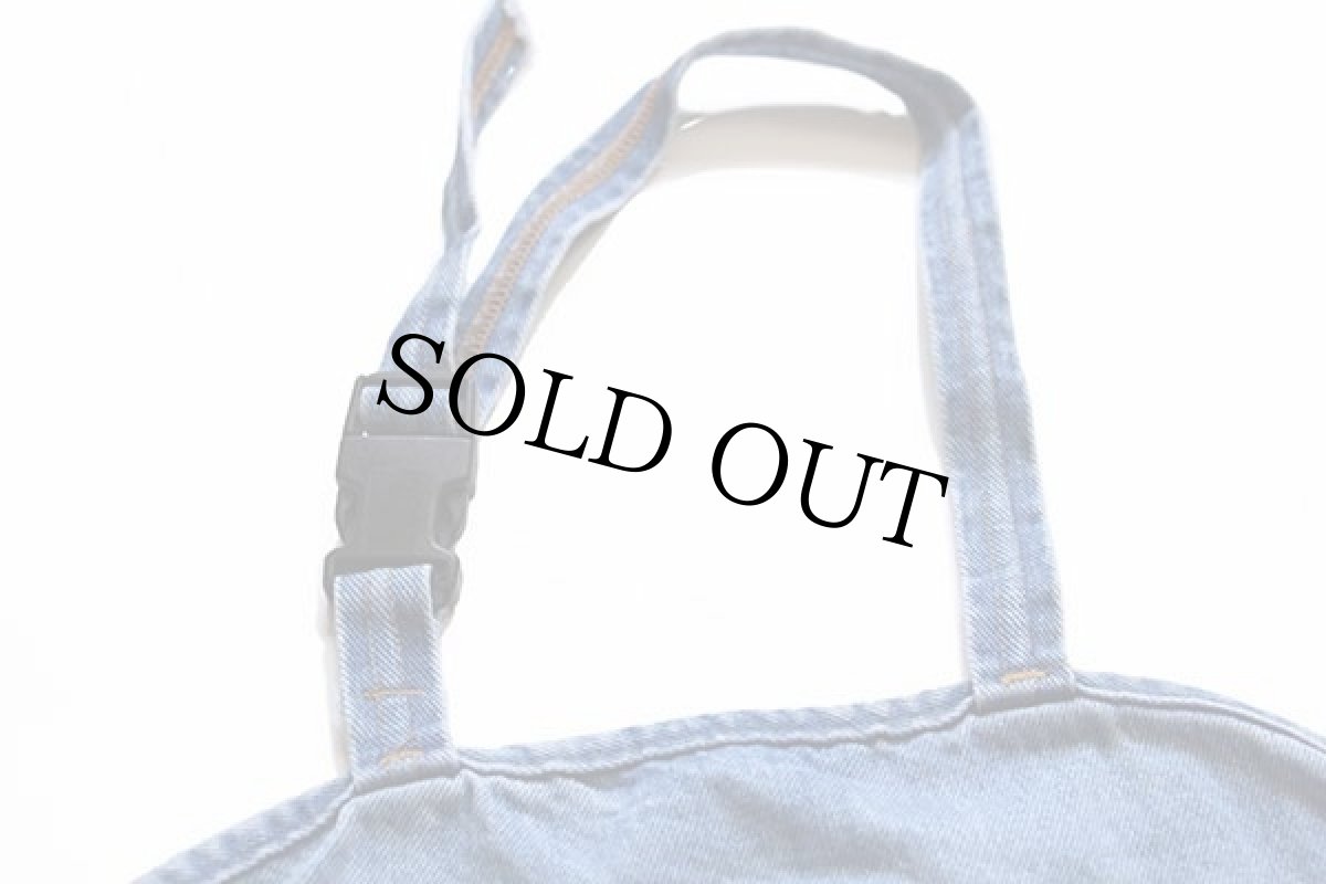 画像6: 90s USA製 MUIR WOODS CALIFORNIA エンボス加工 デニムエプロン (6)