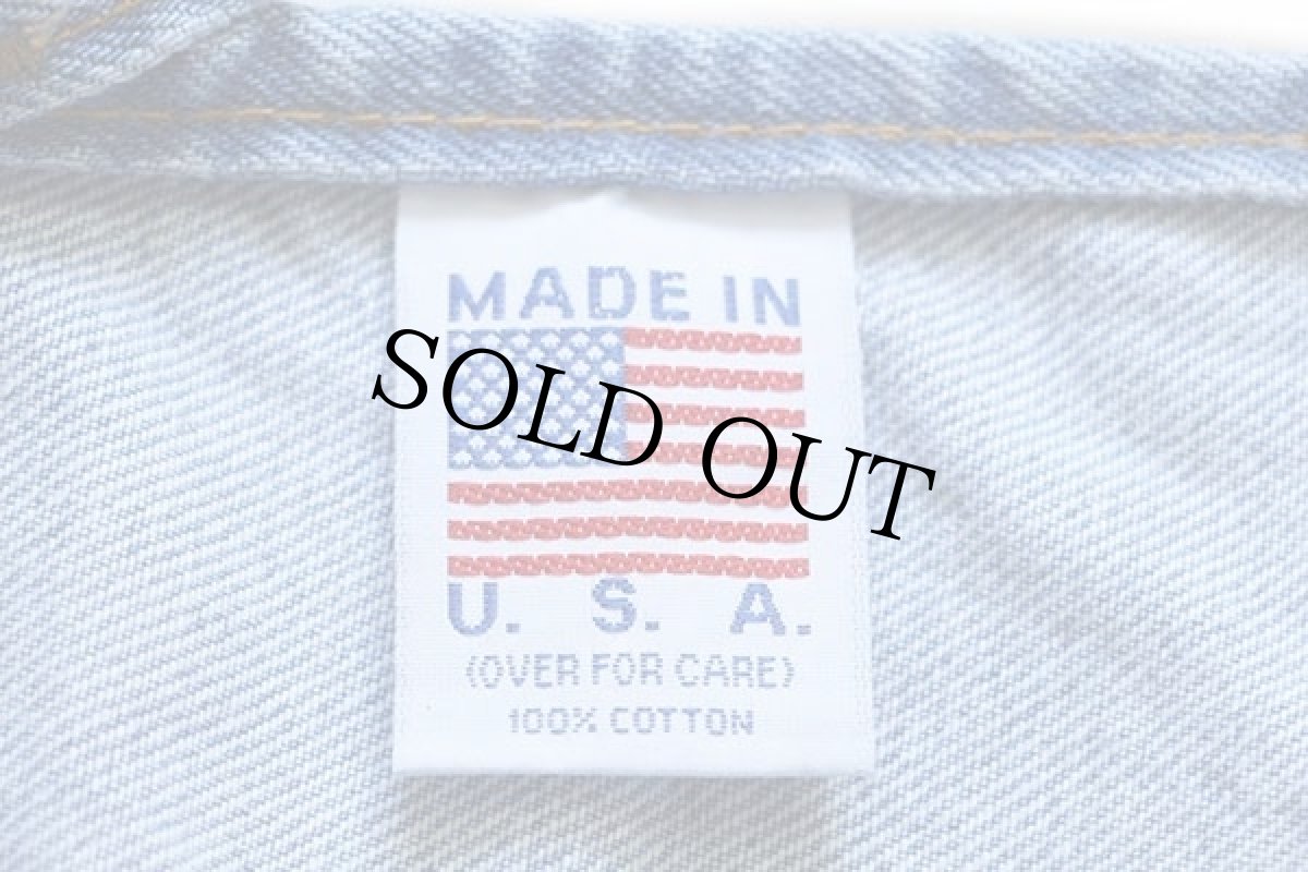 画像5: 90s USA製 MUIR WOODS CALIFORNIA エンボス加工 デニムエプロン (5)