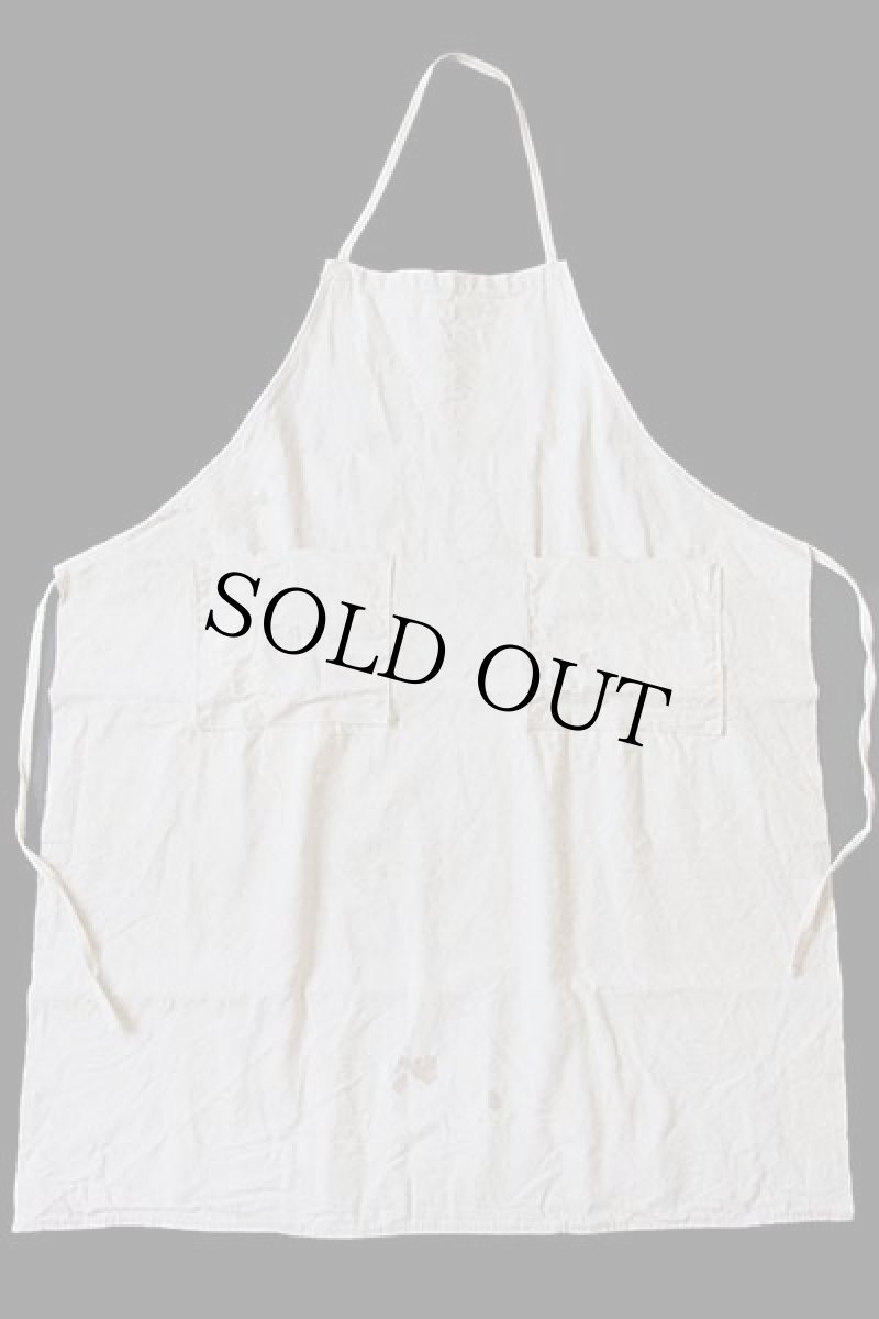 画像2: ビンテージ キャンバス ワークエプロン 生成り (2)