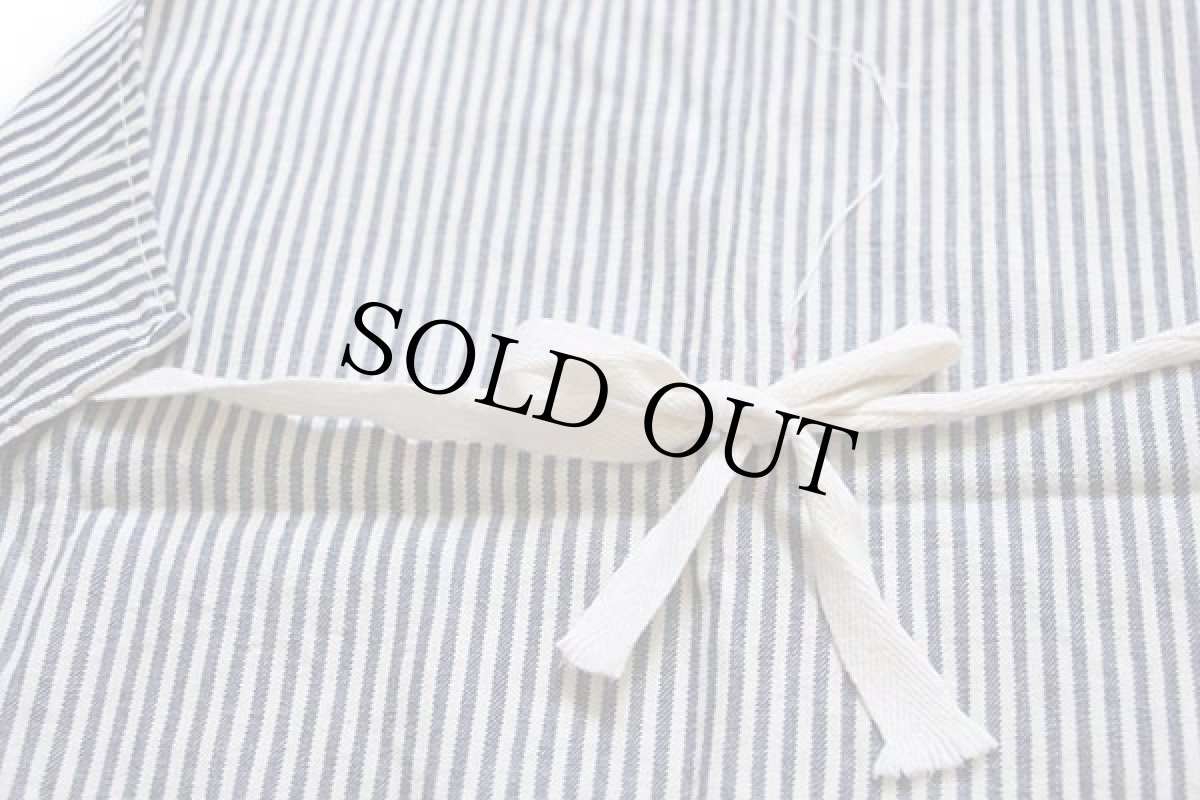 画像6: ビンテージ No Tipping ヒッコリー ストライプ ワークエプロン 紺×白 (6)