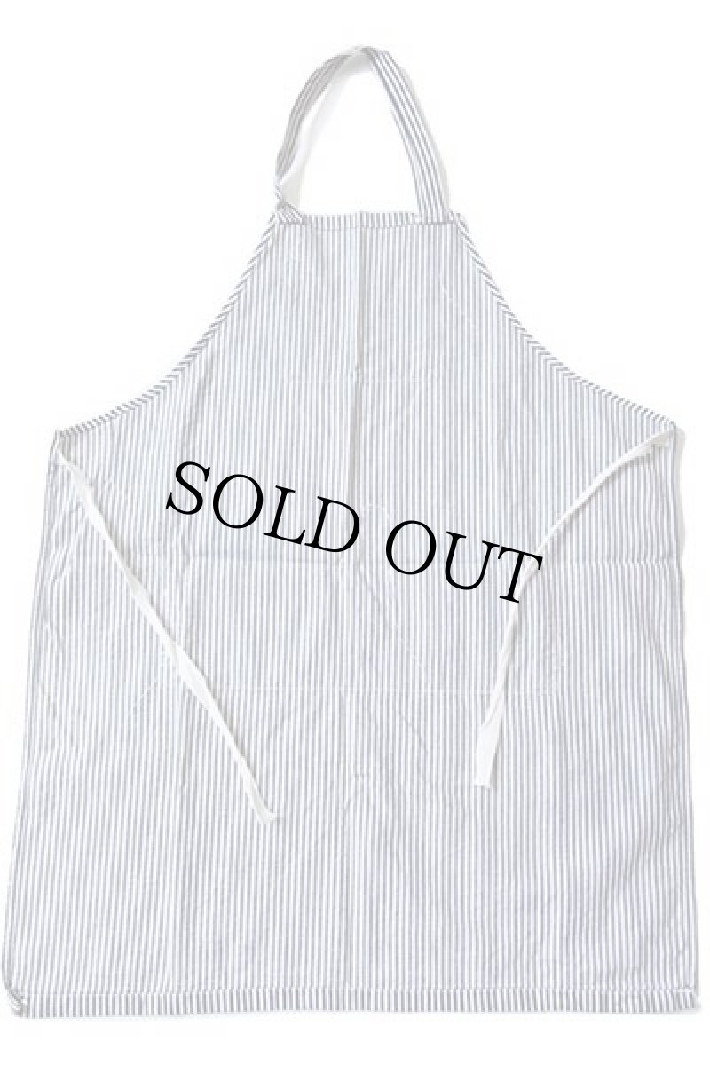 画像3: ビンテージ No Tipping ヒッコリー ストライプ ワークエプロン 紺×白 (3)