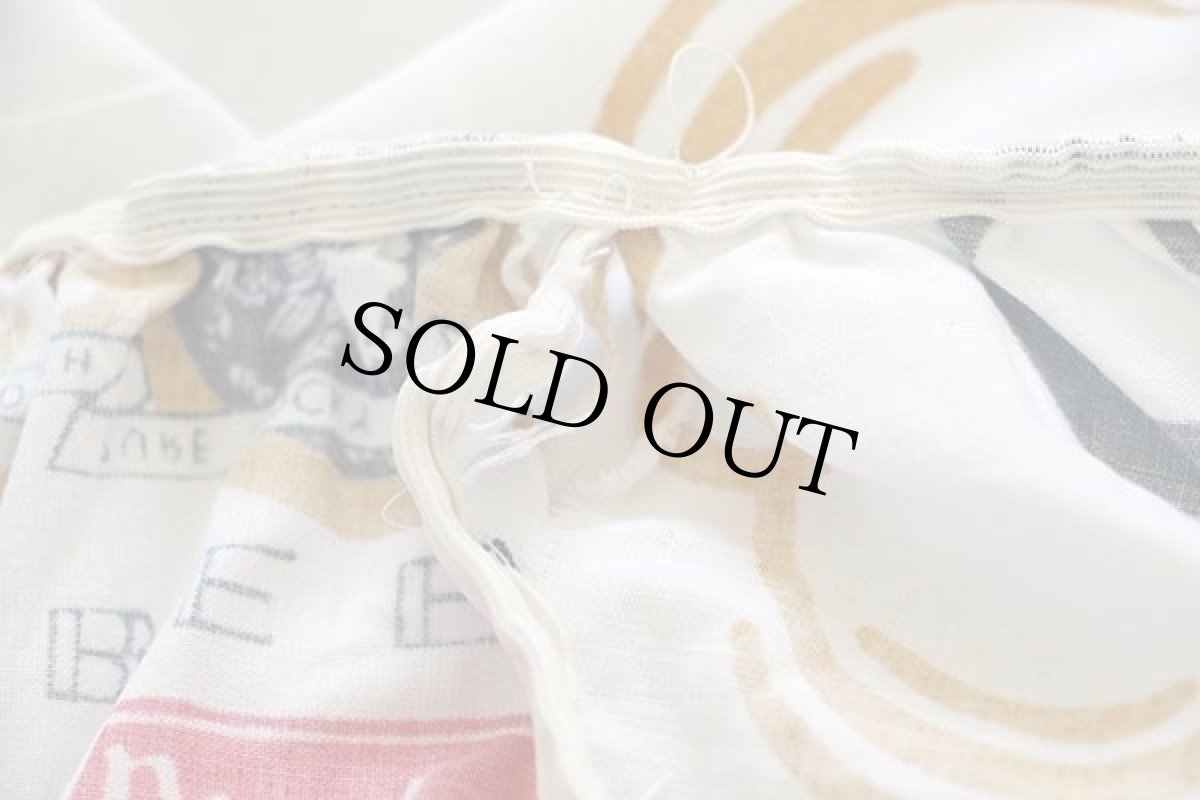 画像5: 70s SEARS Coors BEER ロゴ 染み込みプリント フィットシーツ (5)