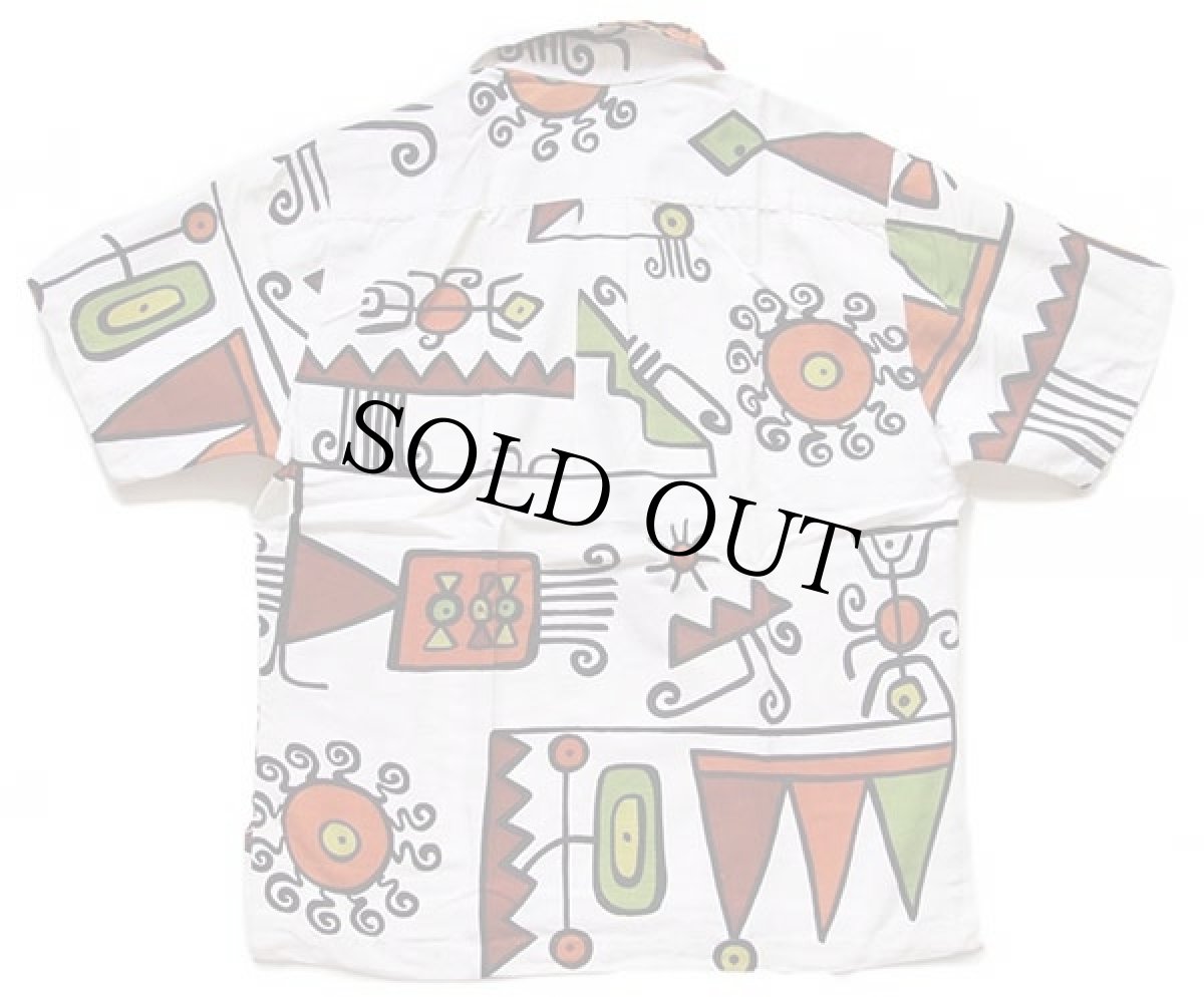 画像2: 70s ハワイ製 LIBERTY HOUSE アート プルオーバー 半袖 コットンシャツ (2)