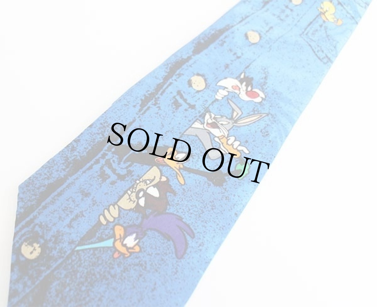 画像2: 90s WARNER BROS LOONEY TUNES MANIA キャラクター ネクタイ (2)