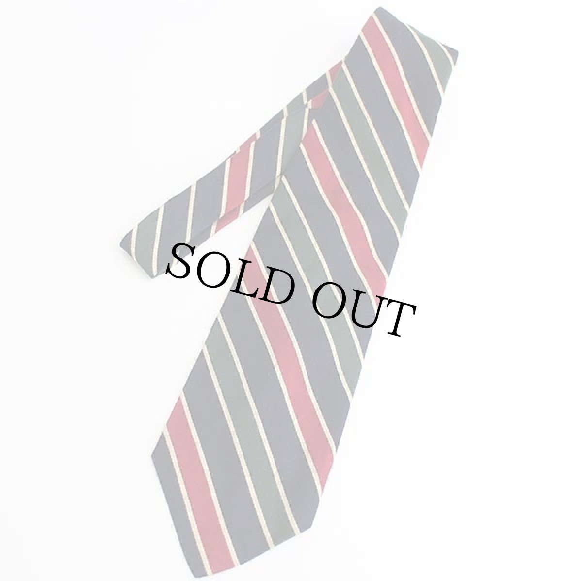 画像2: ビンテージ THE BURLINGTON KNOT by J.PRESS レジメンタルストライプ シルク ネクタイ★09 (2)