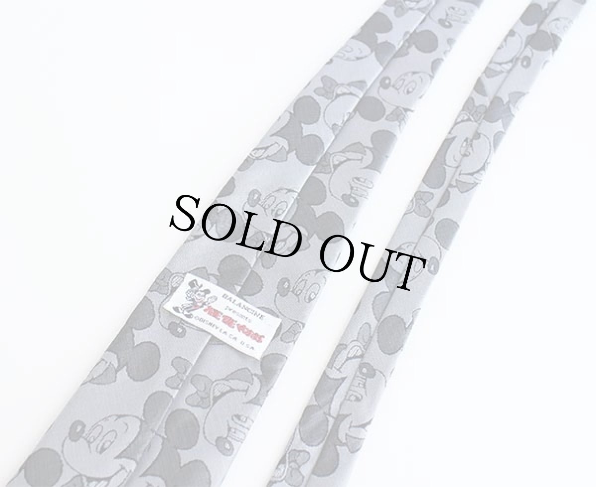 画像3: 90s USA製 Disneyディズニー ミッキー マウス 総柄 ネクタイ (3)