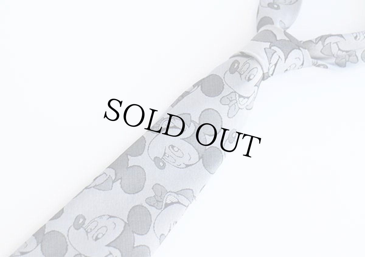 画像2: 90s USA製 Disneyディズニー ミッキー マウス 総柄 ネクタイ (2)