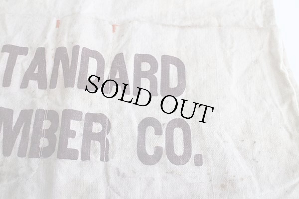 画像3: ビンテージ STANDARD LUMBER CO. キャンバス ワークエプロン 生成り★前掛け (3)