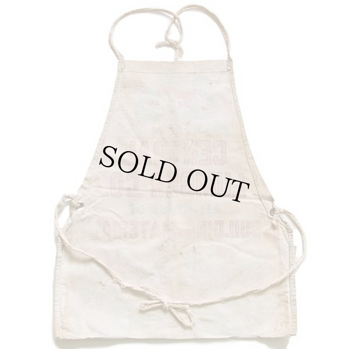 画像3: ビンテージ CENTRAL LUMBER CO. キャンバス ワークエプロン 生成り (3)