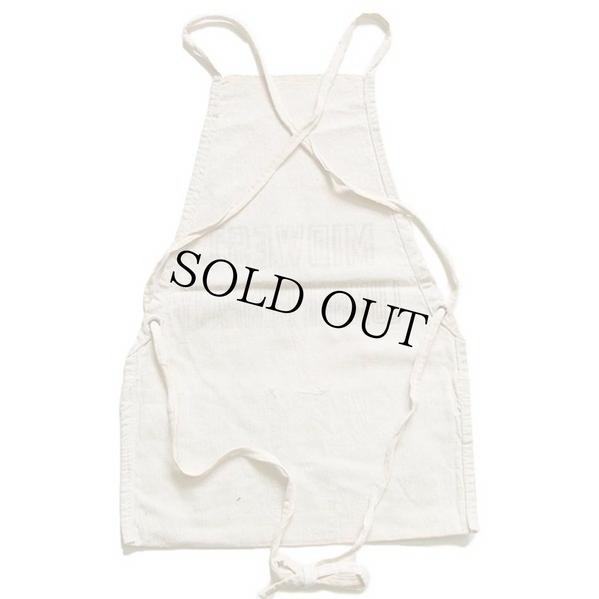 画像3: ビンテージ MIDWEST LUMBER キャンバス ワークエプロン 生成り (3)