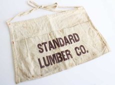 画像1: ビンテージ STANDARD LUMBER CO. キャンバス ワークエプロン 生成り★前掛け (1)