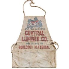 画像2: ビンテージ CENTRAL LUMBER CO. キャンバス ワークエプロン 生成り (2)