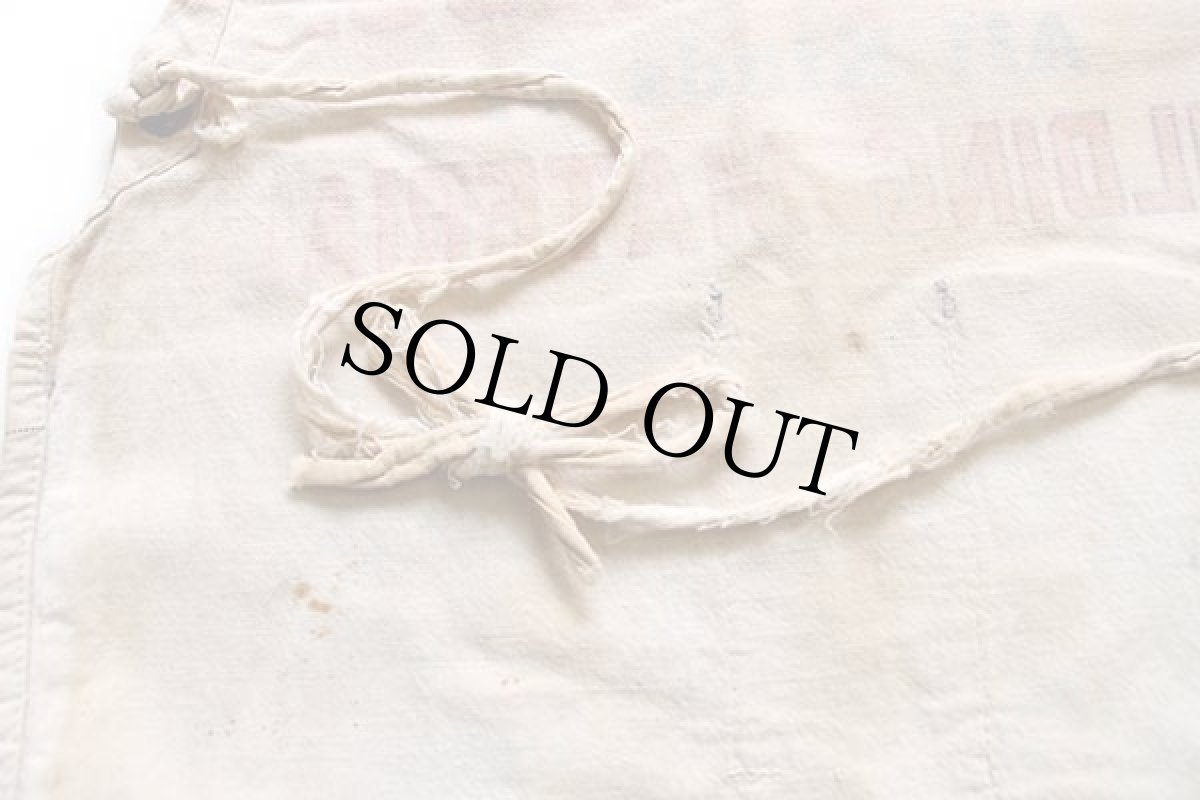 画像7: ビンテージ CENTRAL LUMBER CO. キャンバス ワークエプロン 生成り (7)