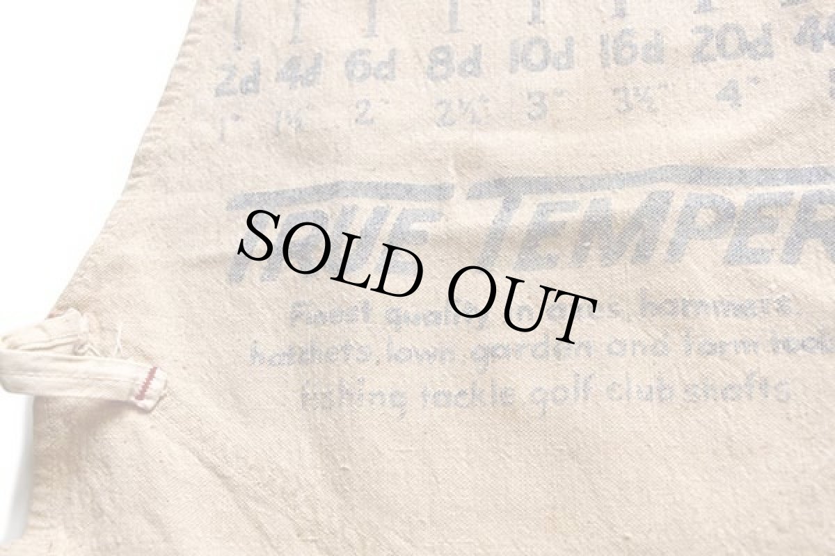 画像5: ビンテージ TRUE TEMPER キャンバス ワークエプロン 生成り (5)