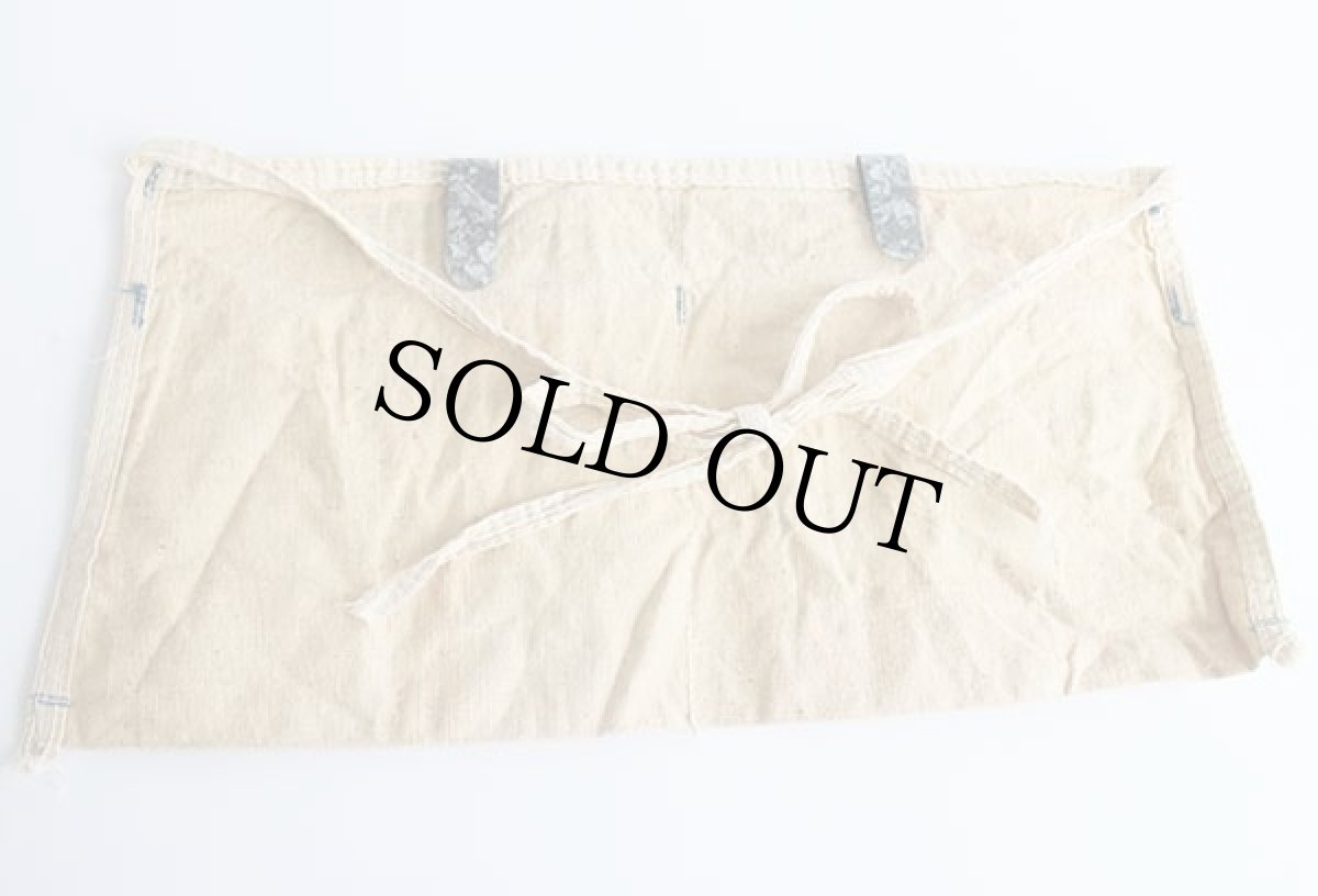 画像2: ビンテージ UNITED STATES GYPSUM キャンバス ワークエプロン 生成り★前掛け (2)