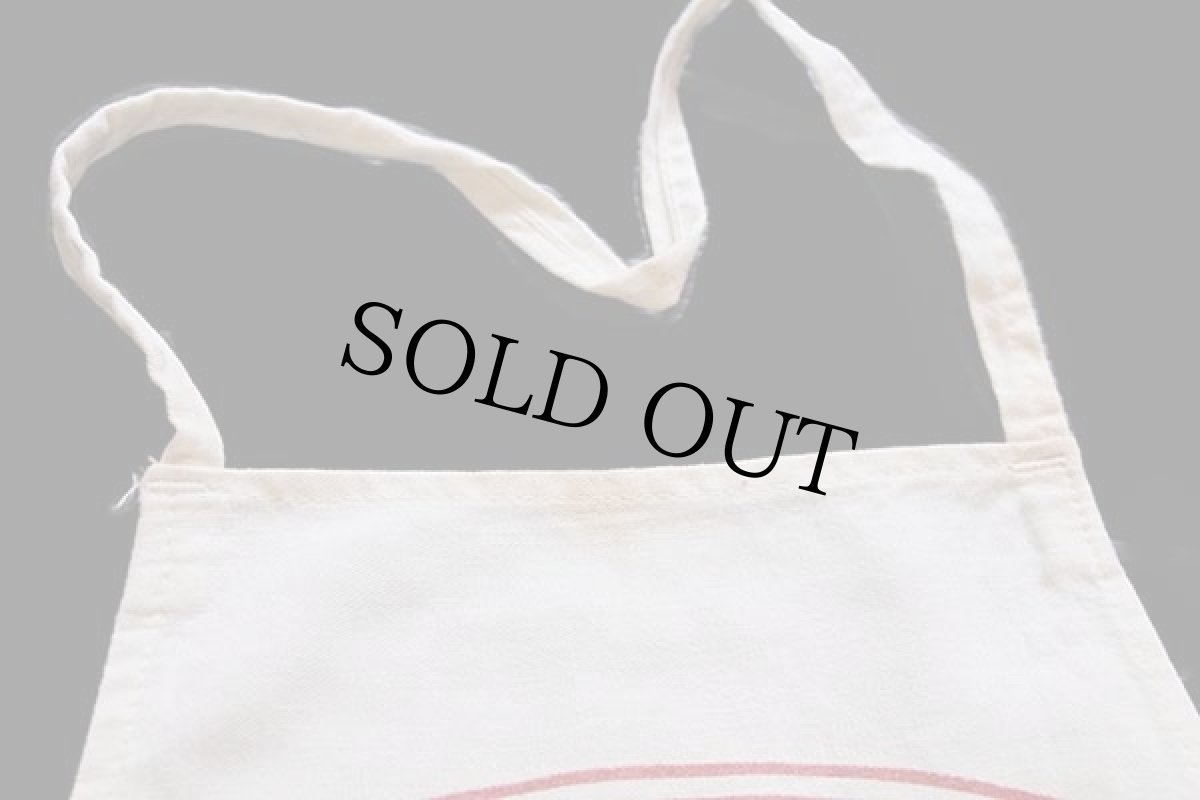 画像6: ビンテージ Schmidt BEER キャンバス ワークエプロン 白 (6)