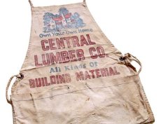 画像1: ビンテージ CENTRAL LUMBER CO. キャンバス ワークエプロン 生成り (1)