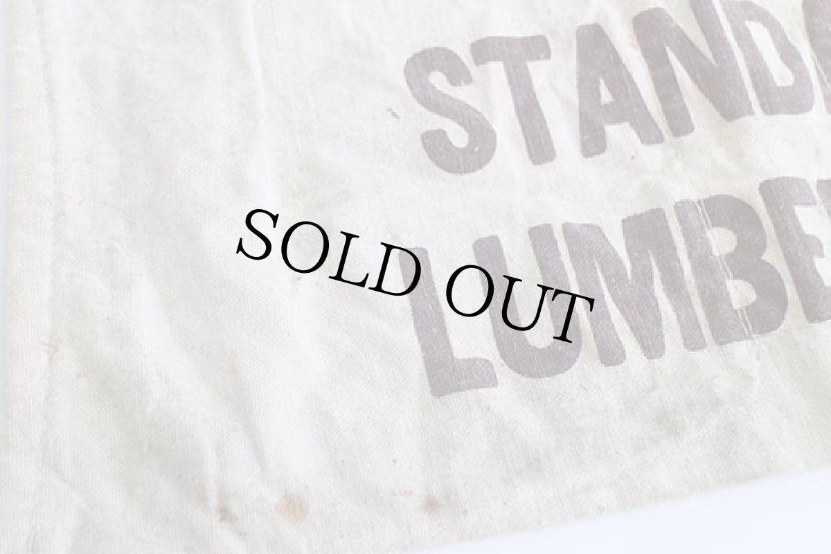 画像4: ビンテージ STANDARD LUMBER CO. キャンバス ワークエプロン 生成り★前掛け (4)