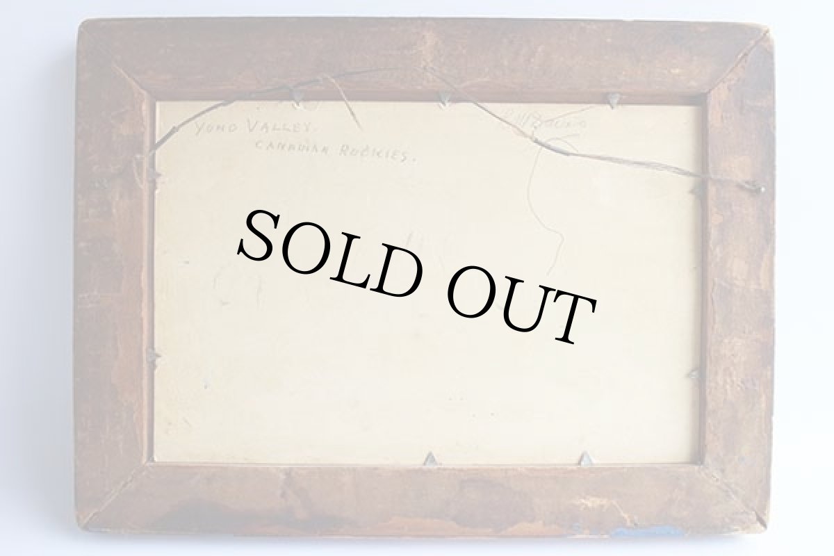 画像6: ビンテージ Yoho Valley Canadian Rockies 風景画 アート ウッドフレーム入り★絵画 (6)