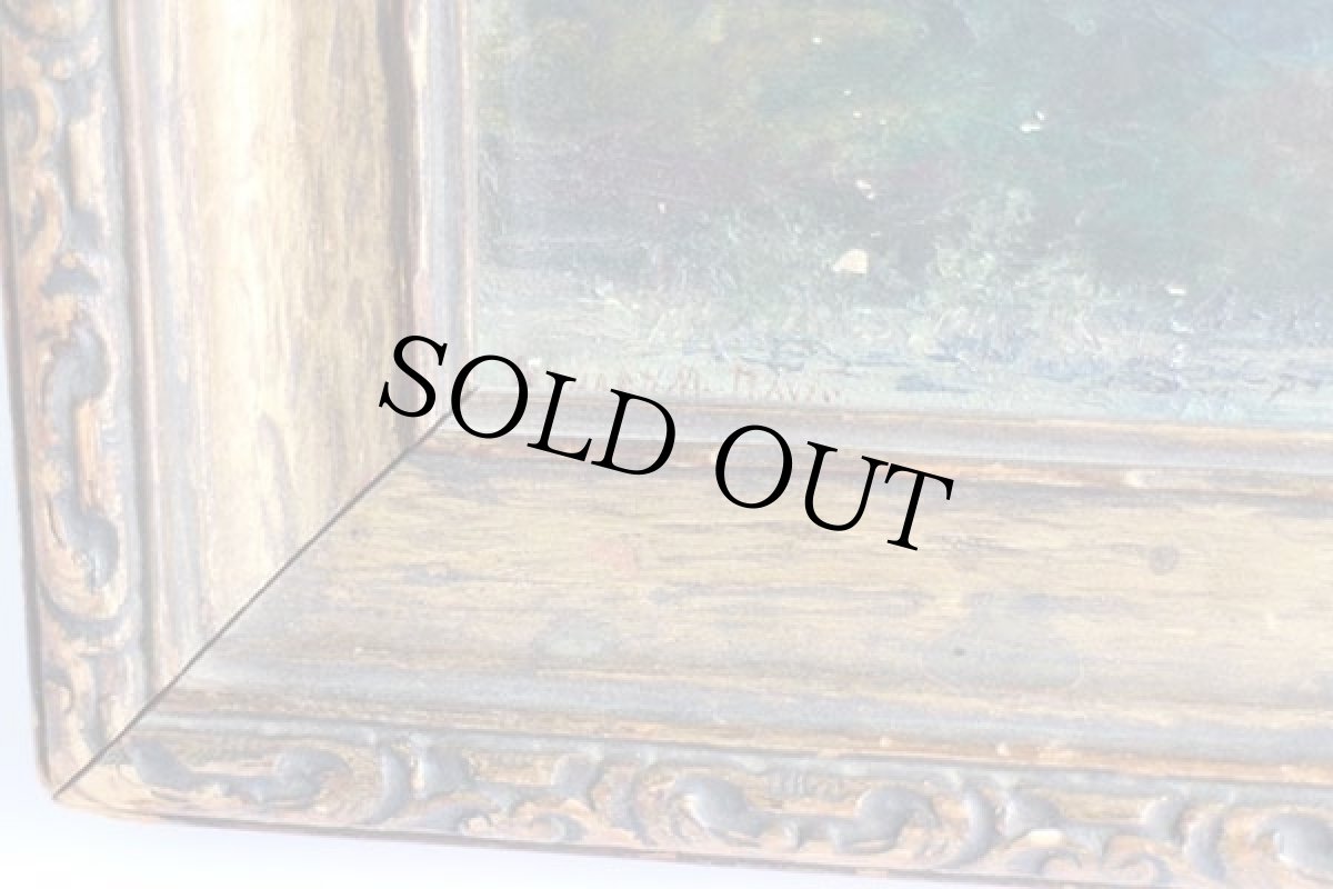 画像3: ビンテージ Yoho Valley Canadian Rockies 風景画 アート ウッドフレーム入り★絵画 (3)