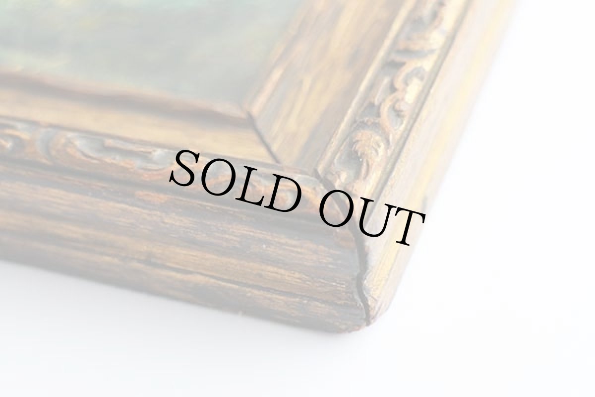 画像5: ビンテージ Yoho Valley Canadian Rockies 風景画 アート ウッドフレーム入り★絵画 (5)