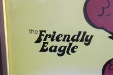 画像2: 70s the Friendly Eagle ポスター ウッドフレーム入り (2)